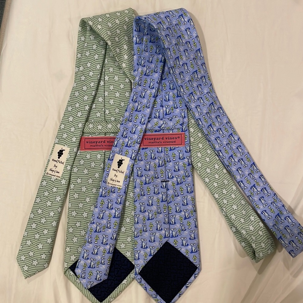 Lot of 2 Vineyard Vines silk ties